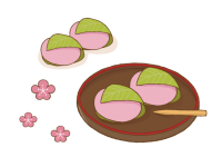 シンプルな桜餅