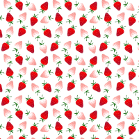 イチゴのパターン…