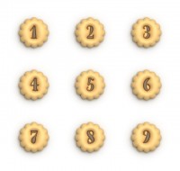 クッキーの形の数…