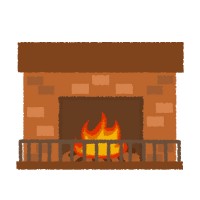 暖かな暖炉