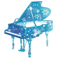 雪のピアノイラス…