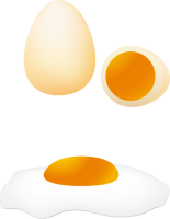 ゆで卵、目玉焼き…