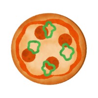 シンプルなピザ