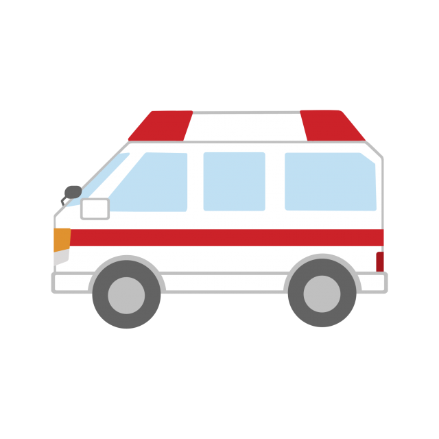乗り物のイラスト（救急車） | 無料イラスト素材｜素材ラボ