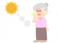 熱中症高齢女性