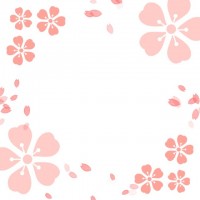 桜の花びらフレー…