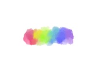 虹色カラフル水彩…