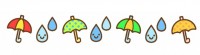 梅雨の傘と雨粒ラ…