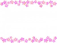桜の花模様フレー…