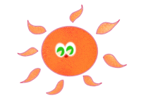 オレンジの太陽