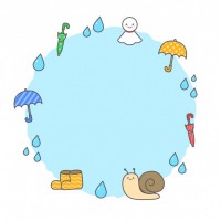 梅雨の円形フレー…