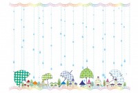 街並み_雨傘