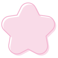 ピンクの星形フレ…