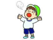 白い息にびっくり…