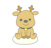 かわいいトナカイ…