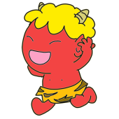 節分・豆まき・赤…