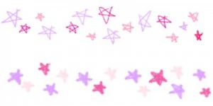 色鉛筆星＿ピンク
