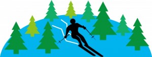 スキーのアイコン…