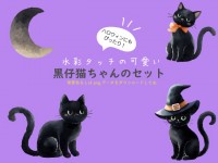 かわいい黒猫子ネ…