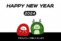 年賀状2024　…