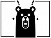 熊のキャラクター…