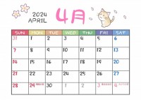 猫のカレンダー　…