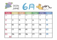 猫のカレンダー　…