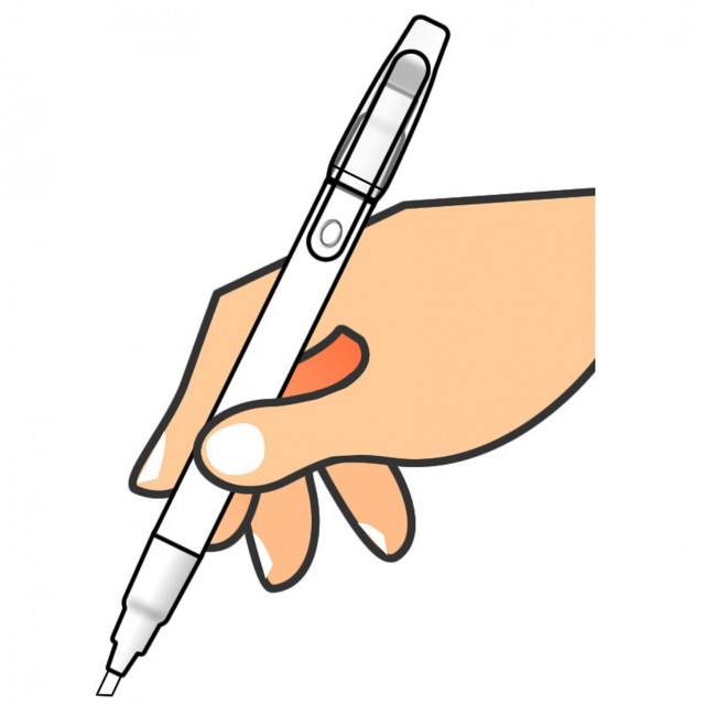 修正ペンを持つ手 無料イラスト素材 素材ラボ