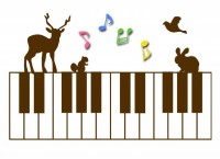 ピアノと動物