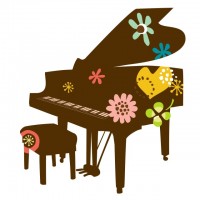 お花の弾むピアノ