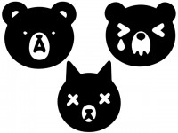 熊のキャラクター…