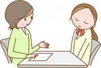 進路相談をする学…