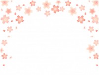 桜と花びらのフレ…