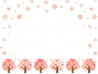 桜の木と桜の背景