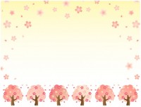 桜と桜の木の背景