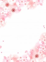 桜の花のフレーム…