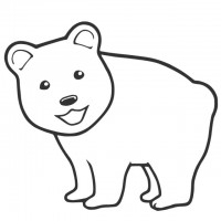 熊の線画