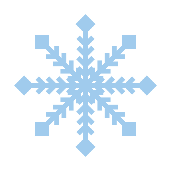 雪の結晶イラスト 雪の結晶のイラストの簡単な書き方