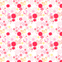 桜と蝶のパターン…