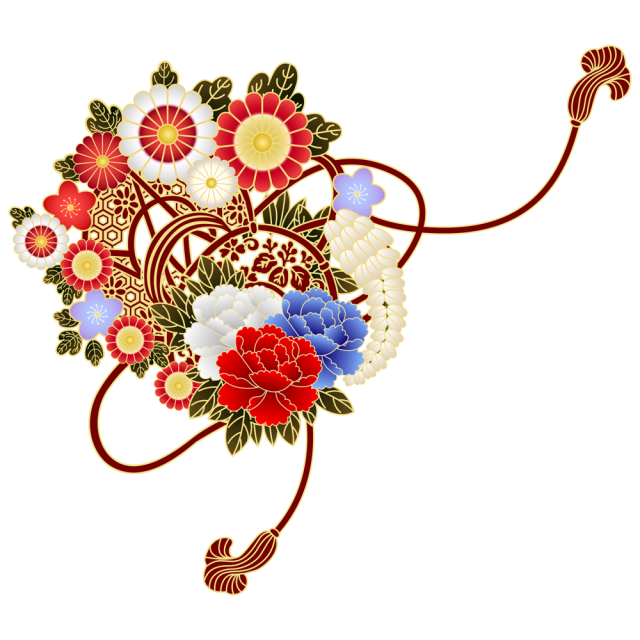 牡丹と菊のアイコン Cs4ai Png 無料イラスト素材 素材ラボ