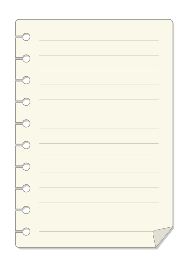 メモ用紙 罫線入り ベージュ 無料イラスト素材 素材ラボ