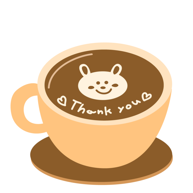 冬のホットドリンク カフェラテ 無料イラスト素材 素材ラボ