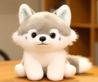 かわいい狼のぬい…