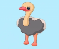 かわいいダチョウ…