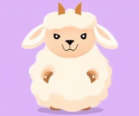 かわいいヤギのぬ…