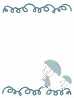 傘をさして歩く女…