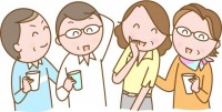 同窓会のシニア男…