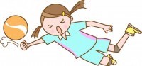 バレーボールをす…