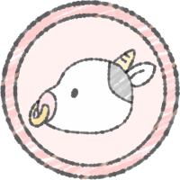 牛のマーク(ピン…