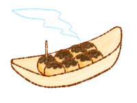 たこ焼き(茶色の…
